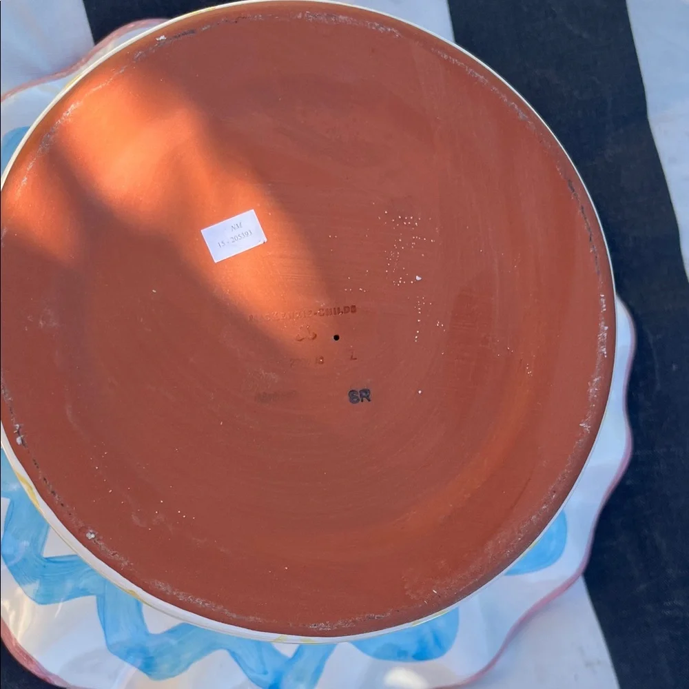 VTG Mackenzie Childs Ceramic Cake Stand - Picture 6 of 9